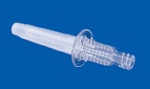 Transparent spike with female luer lock